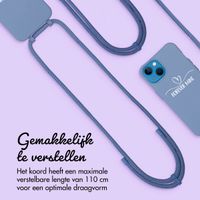 Gepersonaliseerd Color Backcover MagSafe met afneembaar koord en sierlijk hartje  iPhone 13 - Ash Blue