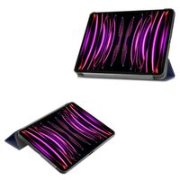imoshion Trifold Bookcase Apple iPad Pro 12.9 (2018/2020/2021/2022) - Donkerblauw