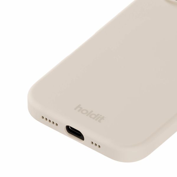 Holdit Silicone Case iPhone 16 - Light Beige