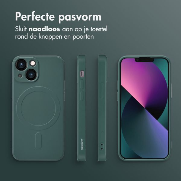 imoshion Color Backcover met MagSafe Apple iPhone 13 Mini - Donkergroen
