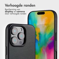 Accezz Leather Bookcase 2-in-1 met MagSafe Apple iPhone 16 Pro - Onyx Black