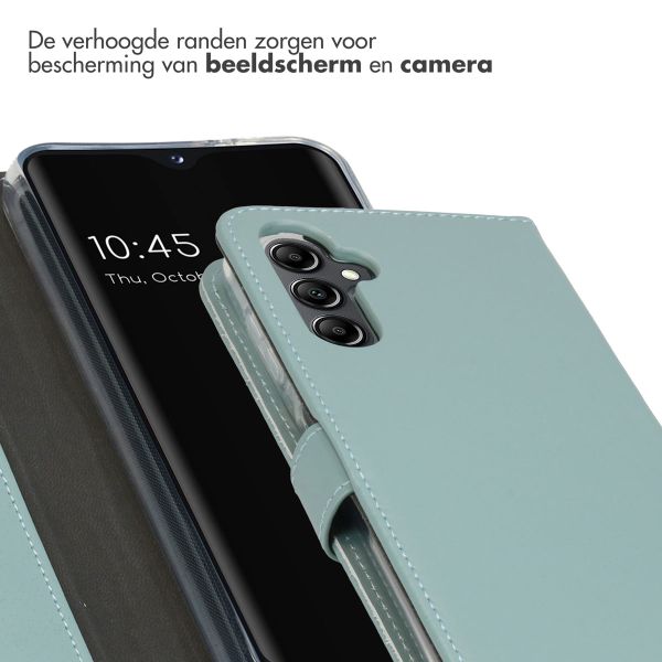 Selencia Echt Lederen Bookcase Samsung Galaxy A14 (5G/4G) - Air Blue