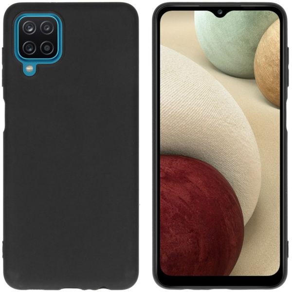 imoshion Color Backcover Samsung Galaxy A12 - Zwart