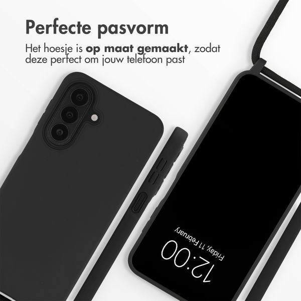 imoshion Siliconen hoesje met koord Samsung Galaxy A27 (5G) - Zwart