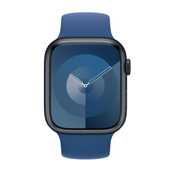 Apple Siliconen solobandje Apple Watch | 44/45/46/49 mm - Maat 9 - Ocean Blue