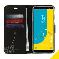 Accezz Wallet Softcase Bookcase Samsung Galaxy J6 - Zwart