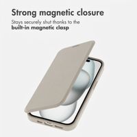 imoshion Transparent Bookcase with MagSafe Apple iPhone 15 - Beige