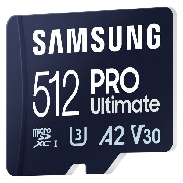 Samsung PRO Ultimate microSD - 512GB - inclusief SD adapter - UHS-I/U3/Full HD/4K UHD