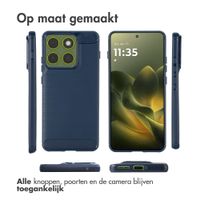 imoshion Brushed Backcover Motorola Edge 70 - Donkerblauw