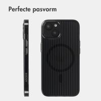 Accezz Lite Backcover met MagSafe | Fluted | Apple iPhone 13 - Zwart