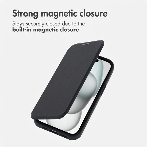 imoshion Transparent Bookcase with MagSafe Apple iPhone 15 - Black