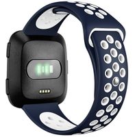 imoshion Siliconen sport bandje Fitbit Versa 2 / Lite - Blauw / Wit