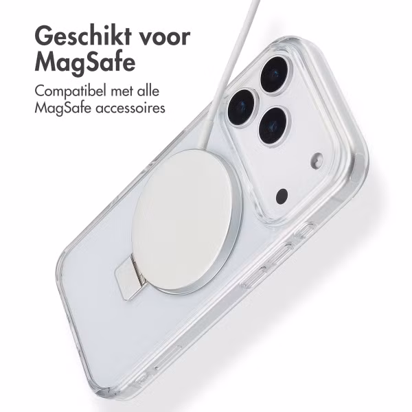 Accezz Ring Stand Backcover met MagSafe Apple iPhone 17 Pro - Transparant