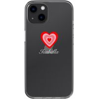 Gepersonaliseerd hoesje met hartje Apple iPhone 13 - Hartje