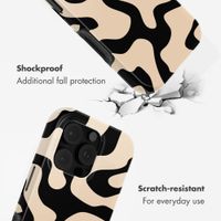 Selencia Vivid Back Cover Apple iPhone 16 Pro - Art Wave Black