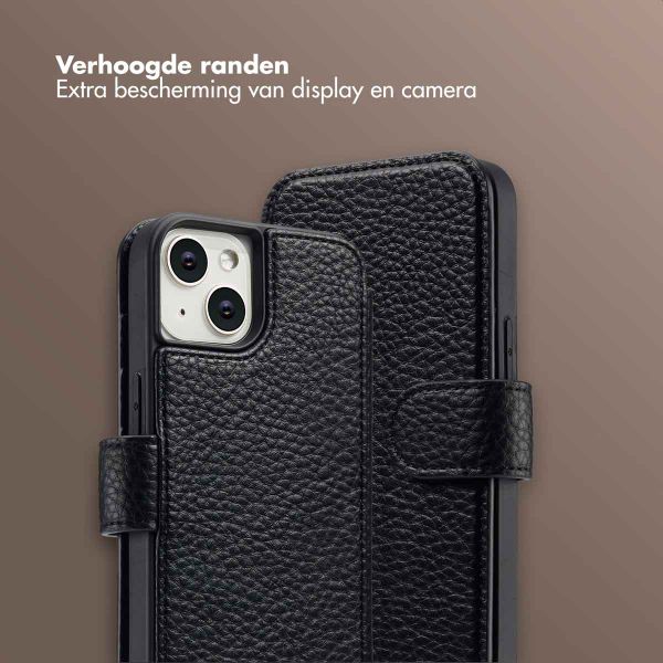 Selencia Riva Bookcase met MagSafe en Koord Apple iPhone 14 / 13 - Zwart