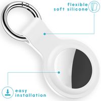 imoshion Liquid Silicone Keychain Case Apple AirTag - Wit