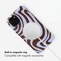 Selencia Vivid Back Cover with MagSafe Apple iPhone 15 - Dream Swirl Chocolate