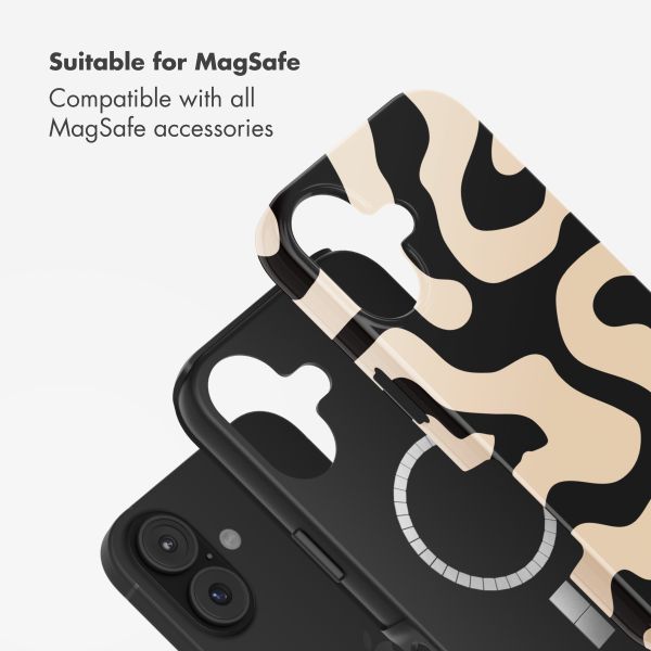 Selencia Vivid Back Cover with MagSafe Apple iPhone 17 - Art Wave Black