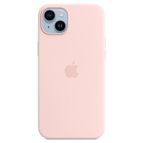 Apple Silicone Back Cover with MagSafe Apple iPhone 14 Plus - Chalk Pink
