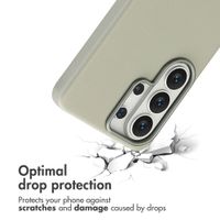 Accezz Leather Back Cover with MagSafe Samsung Galaxy S26 Ultra - Light Grey