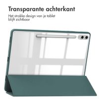 imoshion Trifold Hardcase Bookcase Samsung Galaxy Tab S10 Plus / Tab S9 Plus / Tab S9 Plus FE 12.4 inch - Groen