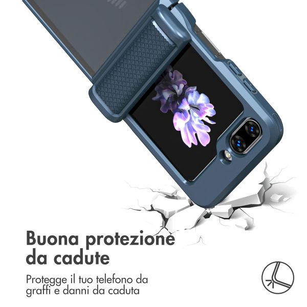 imoshion Rugged Clear Backcover Samsung Galaxy Z Flip 5 - Donkerblauw