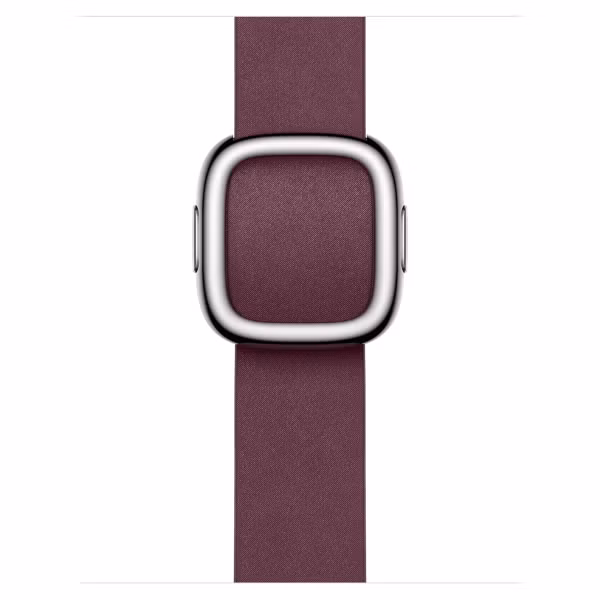 Apple Modern Buckle FineWoven Apple Watch Series 1 t/m 9 / SE (38/40/41 mm) | Series 10 / 11 (42 mm) - Maat L - Mulberry