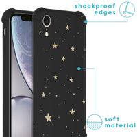 imoshion Design hoesje met koord iPhone Xr - Sterren - Zwart / Goud