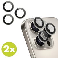 imoshion 2 Pack Camera lens protector Apple iPhone 16 Pro / 16 Pro Max - Natural / Titanium