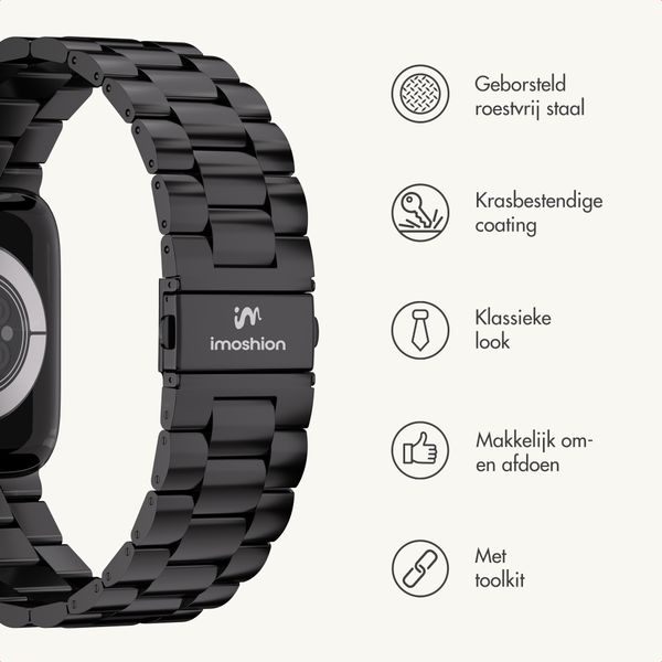 imoshion Stalen bandje Apple Watch | 38/40/41/42 mm - Zwart