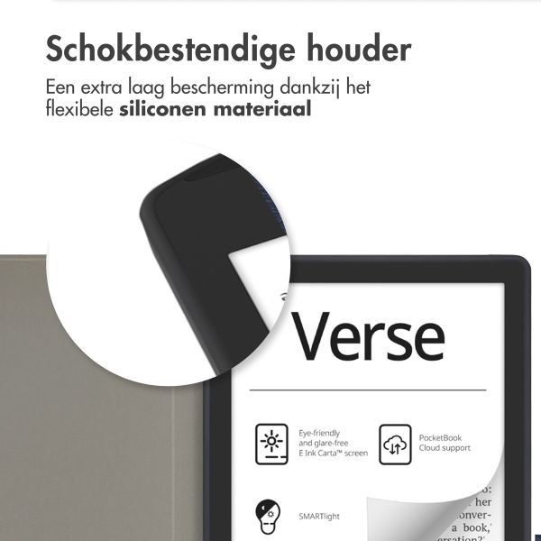 imoshion Slim Soft Case Bookcase Pocketbook Verse / Verse Pro / Verse Pro Color / Vivlio Light / Light HD - Rosé Goud