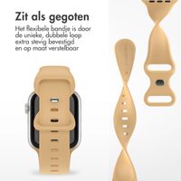 imoshion Siliconen⁺ bandje Apple Watch Series 1 t/m 9 / SE (38/40/41 mm) | Series 10 / 11 (42 mm) - Maat S/M - Walnut
