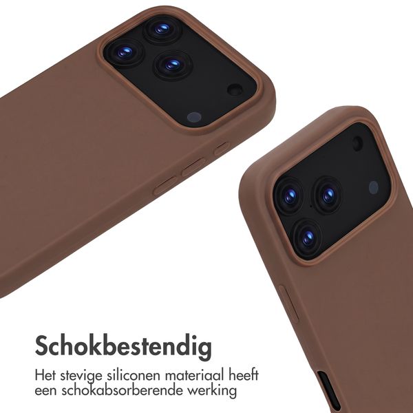 imoshion Siliconen hoesje met koord Apple iPhone 18 Pro Max / 17 Pro Max - Bruin