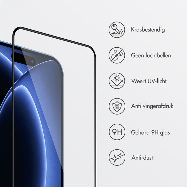 Accezz Gehard Glas Screenprotector met Applicator - 2-pack Apple iPhone 18 Pro / 17 Pro