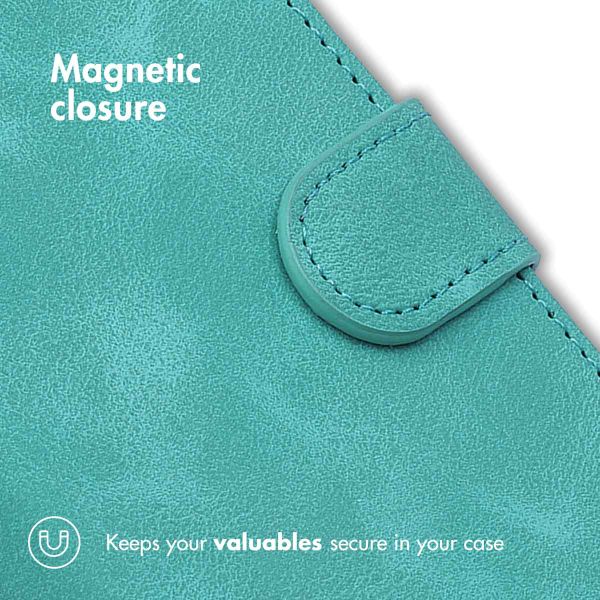 imoshion Bookcase with Strap Apple iPhone 16 - Turquoise