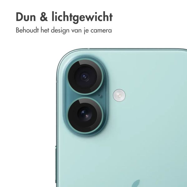 imoshion 2 Pack Camera lens protector Apple iPhone 16 / 16 Plus - Teal