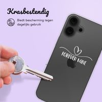 Hoesje met eigen foto en/of tekst Apple iPhone 16 - Sierlijk hartje