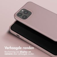 Selencia Siliconen hoesje met afneembaar koord iPhone 15 Pro Max - Sand Pink