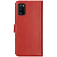 Selencia Echt Lederen Bookcase Samsung Galaxy A41 - Rood