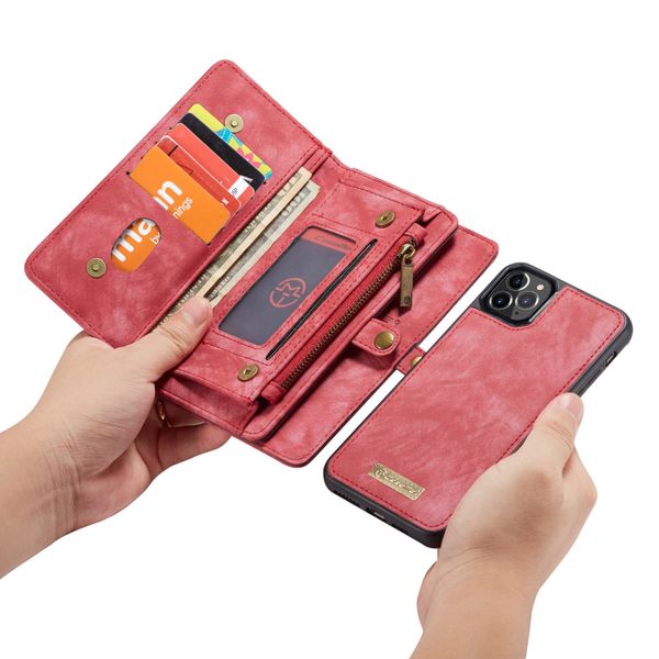 CaseMe Luxe Lederen 2 in 1 Portemonnee Bookcase iPhone 11 Pro