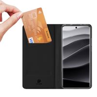 Dux Ducis Slim Softcase Bookcase Xiaomi Redmi Note 14 Pro (5G) - Zwart