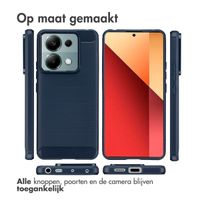 imoshion Brushed Backcover Xiaomi Redmi Note 13 Pro (5G) / Poco X6 - Donkerblauw