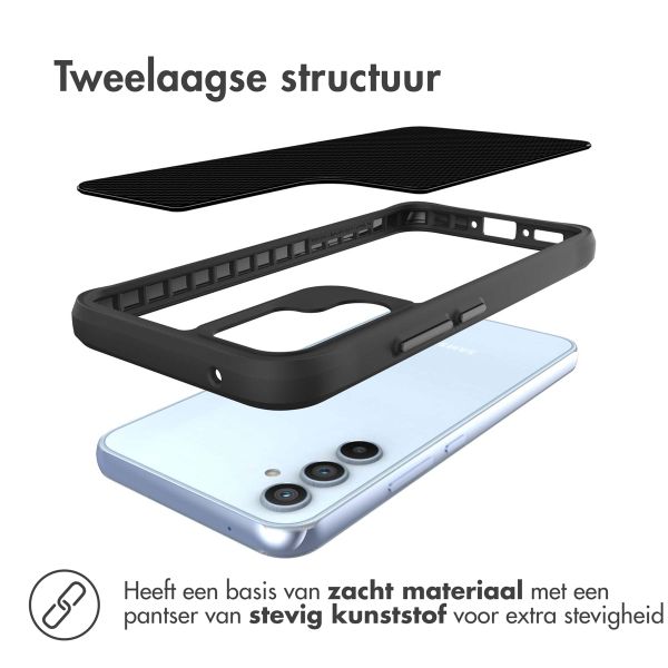 imoshion Rugged Hybrid Case Samsung Galaxy A34 (5G) - Zwart