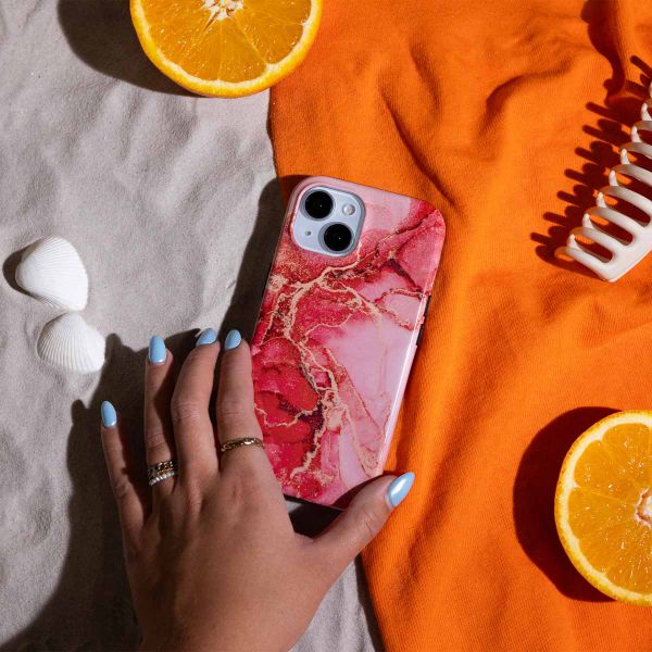 Selencia Vivid Backcover met MagSafe Apple iPhone 17 Pro - Rosy Marble