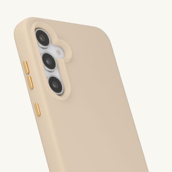 Selencia Rivièra MagSafe Backcover met afneembare haakjes Samsung Galaxy A55 (5G) / A35 - Milky Latte