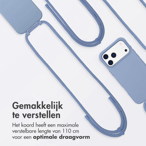 imoshion Color Backcover met afneembaar koord met MagSafe Apple iPhone 17 Pro - Ash Blue