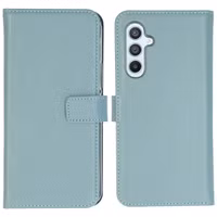 Selencia Echt Lederen Bookcase Samsung Galaxy A54 (5G) - Air Blue