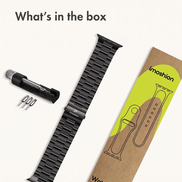 imoshion Steel strap Apple Watch | 38/40/41/42 mm - Black