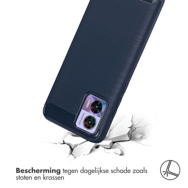 imoshion Brushed Backcover Motorola Moto Edge 30 Neo - Donkerblauw